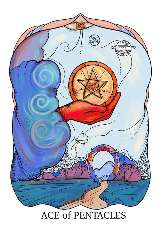 Ace of Pentacles tarot card