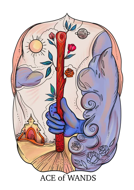 Ace of Wands tarot card