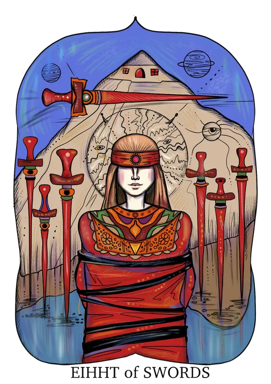 Eight of Swords tarot card