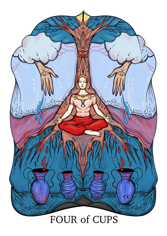 Four of Cups tarot card