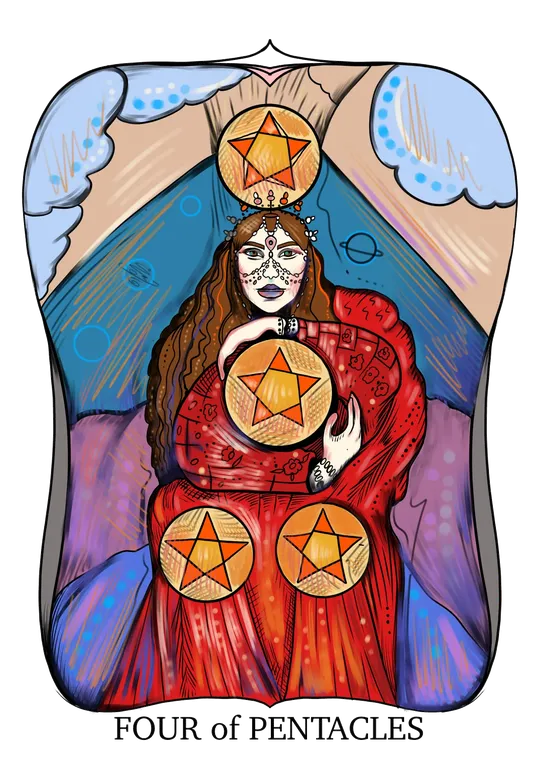 Four of Pentacles tarot card