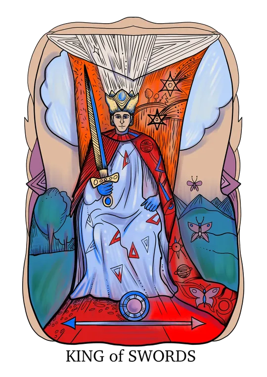King of Swords tarot card