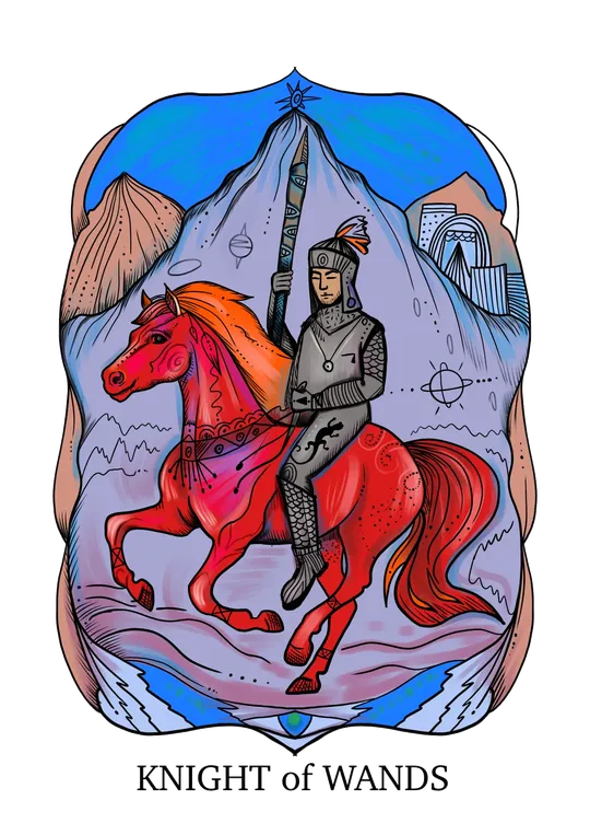 Knight of Wands tarot card