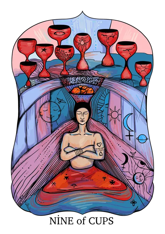 Nine of Cups tarot card