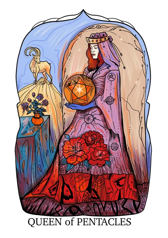 Queen of Pentacles tarot card