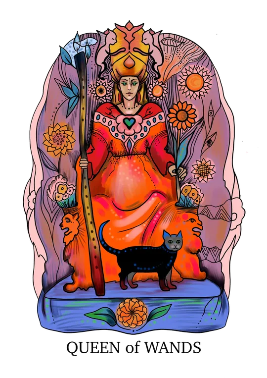 Queen of Wands tarot card