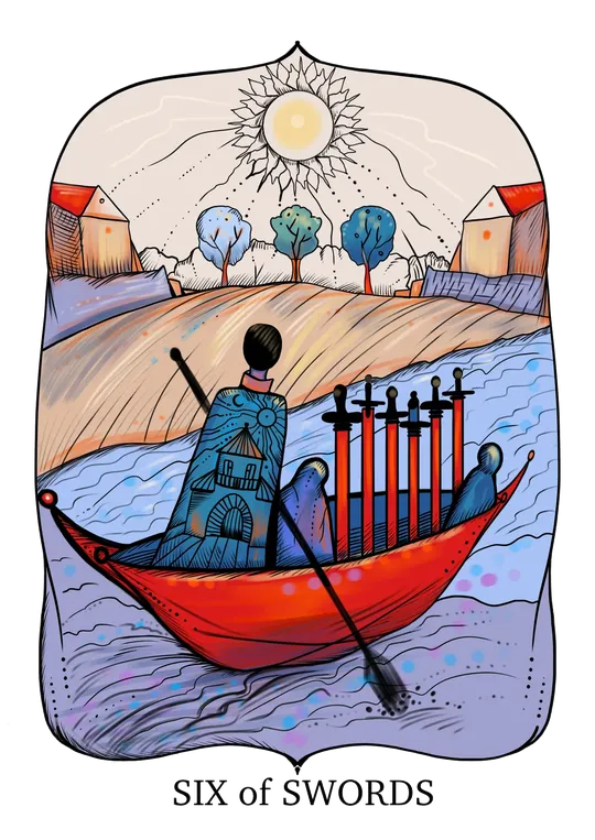 Six of Swords tarot card