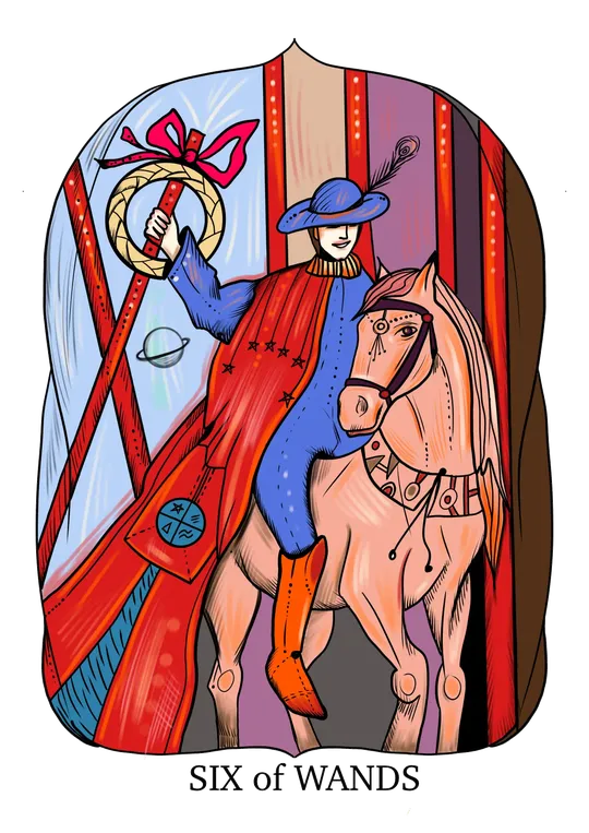 Six of Wands tarot card