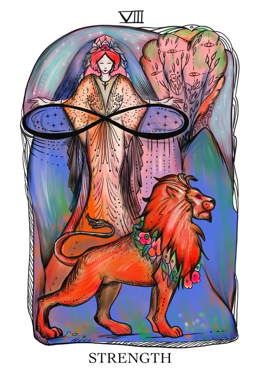 Strength tarot card