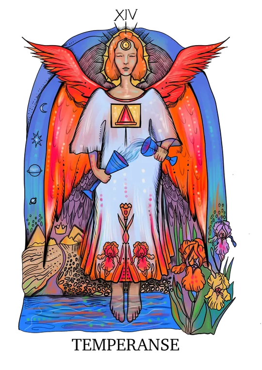 Temperance tarot card