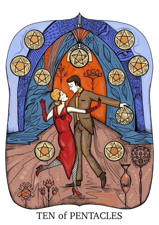 Ten of Pentacles tarot card