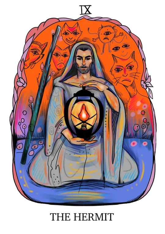 The Hermit tarot card