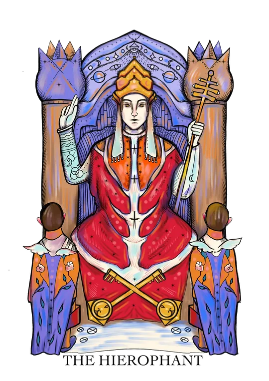The Hierophant tarot card