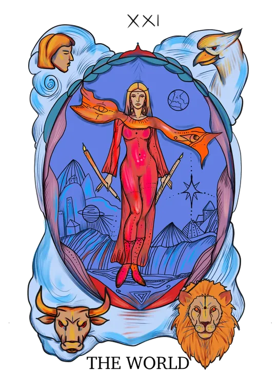 The World tarot card