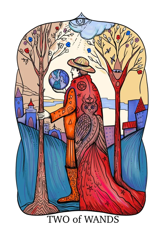 Two of Wands tarot card